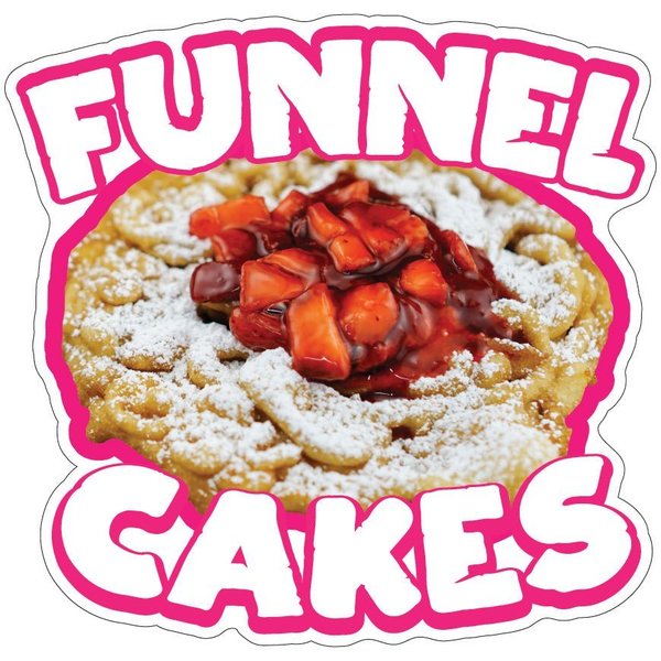 Signmission Funnel Cakes 2 Decal Concession Stand Food Truck Sticker, 8" x 4.5", D-DC-8 Funnel Cakes 219 D-DC-8 Funnel Cakes 219